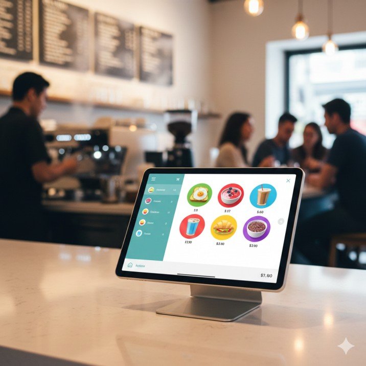 restaurant POS software dashboard", "cafe order management system